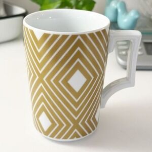 Starbucks x Rosanna 2013 Germany Gold White Diamond Pattern‎ 12 oz